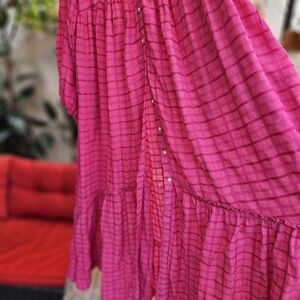 Free People  long sleeve Pink Maxi Dress